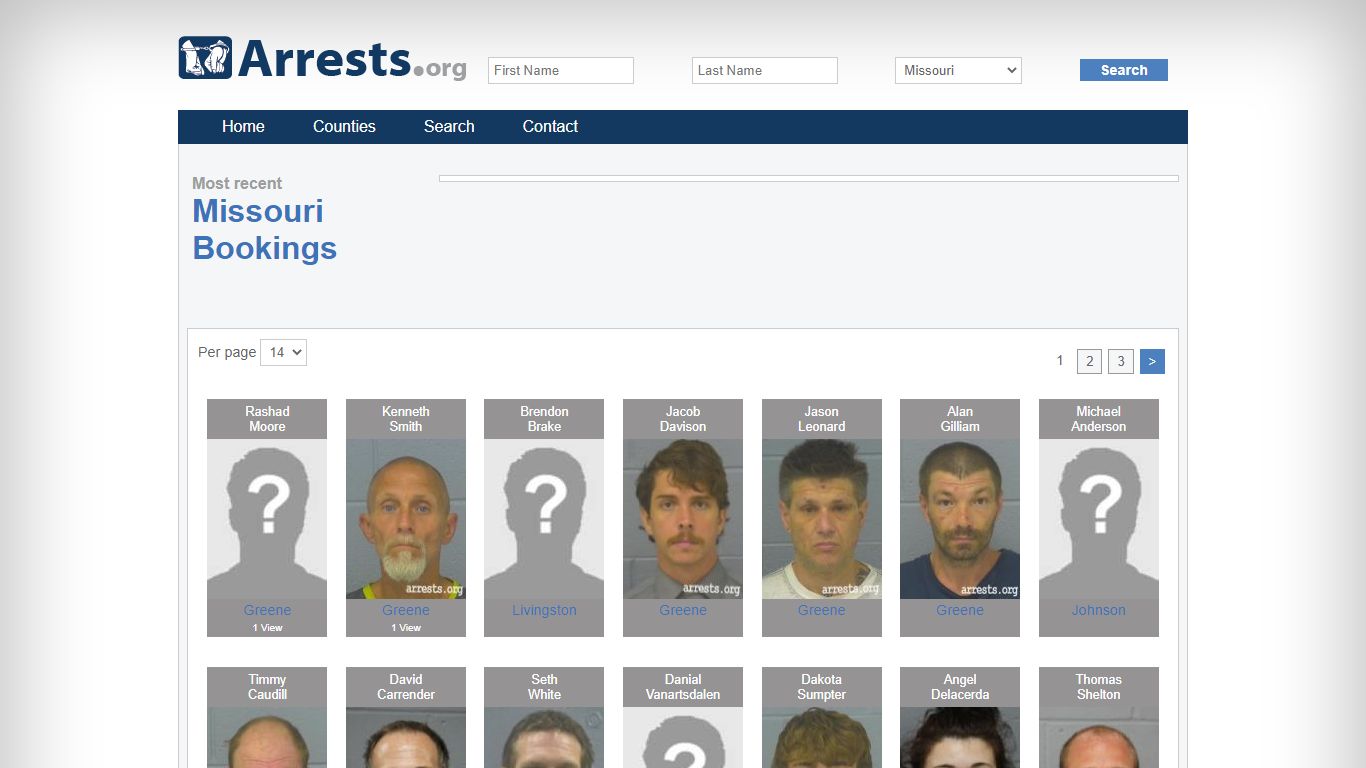 Missouri Arrests and Inmate Search